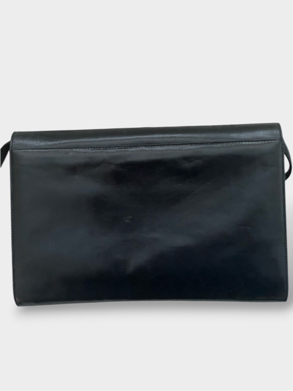 Kurt Geiger 🪢VTG 80’s Italian Made Black Leather Crossbody & Clutch - Picture 6 of 9